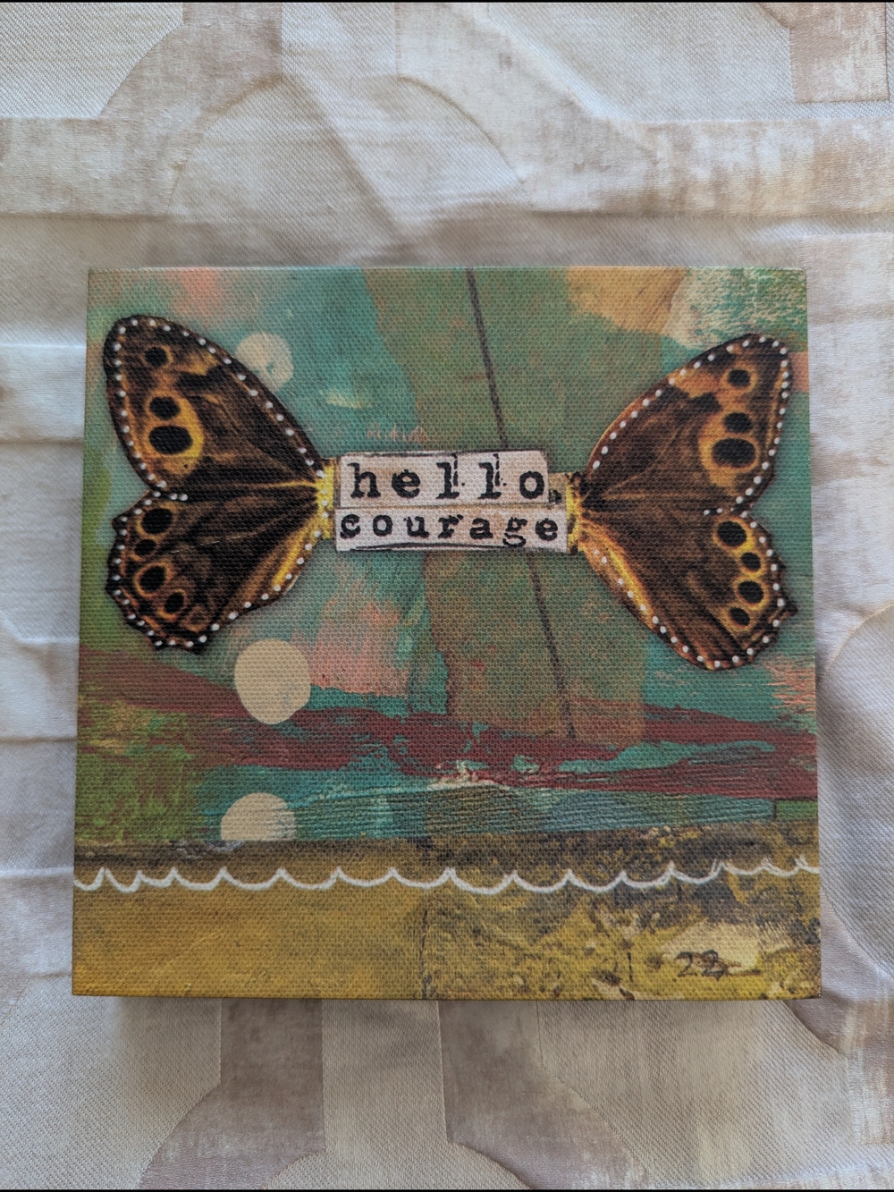 "Hello Courage" Wall Art - Kelly Rae Roberts Collection
